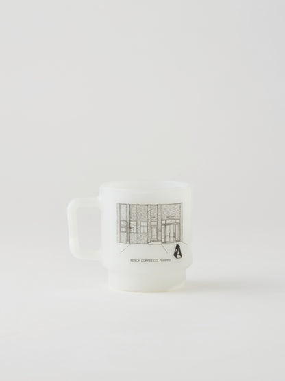 BENCH COFFEE CO. Roastery Milk Glass Mug