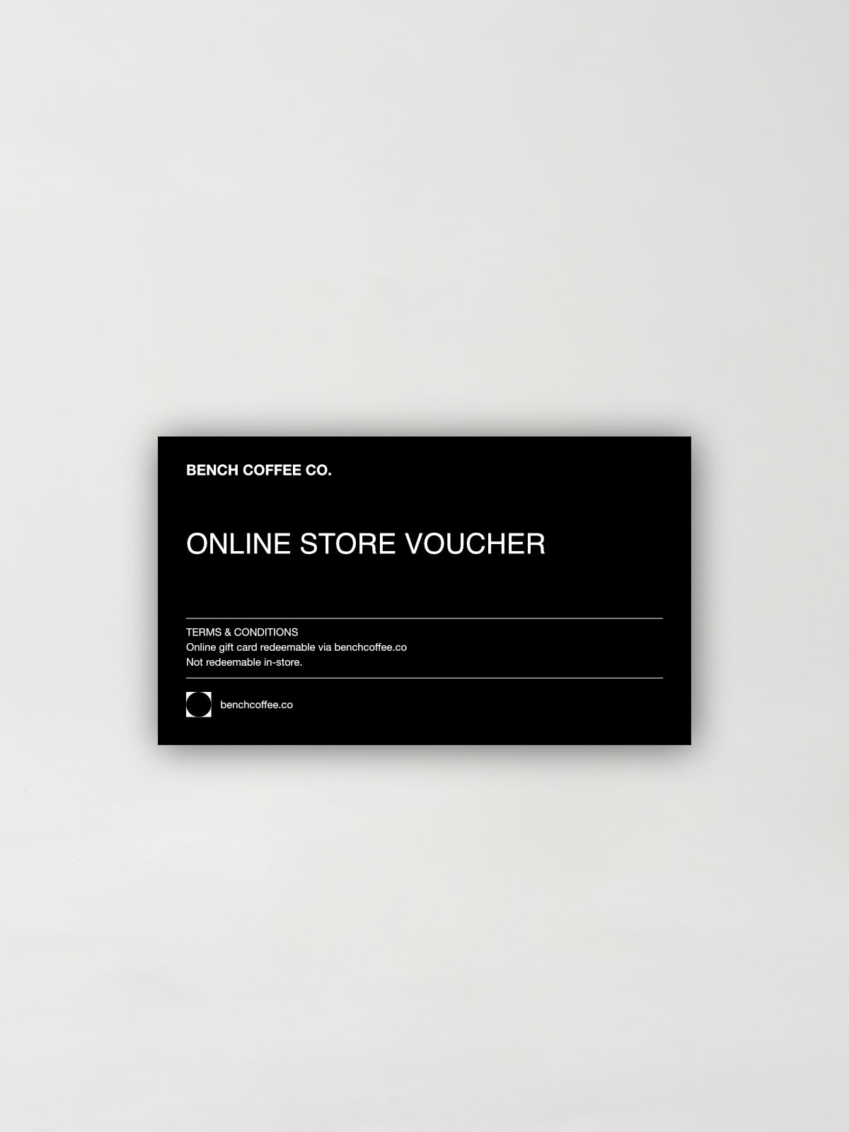 BENCH COFFEE CO. Online Gift Voucher